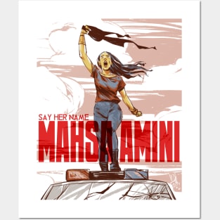 Mahsa Amini Posters and Art